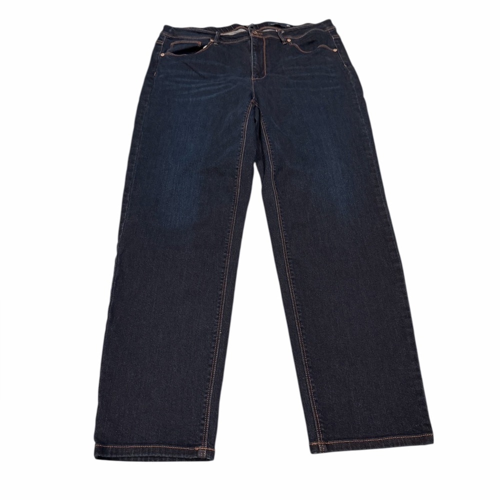 J. Jill Denim High Rise Straight Leg Jean Medium Wash Size 16R